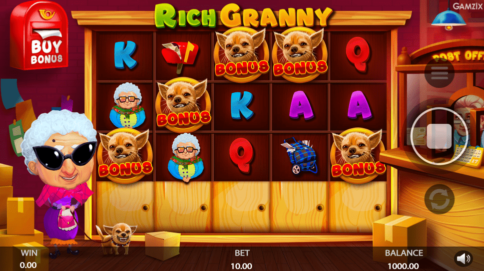 Rich Granny slot bonus game