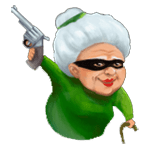 Rich Granny slot shooter symbol